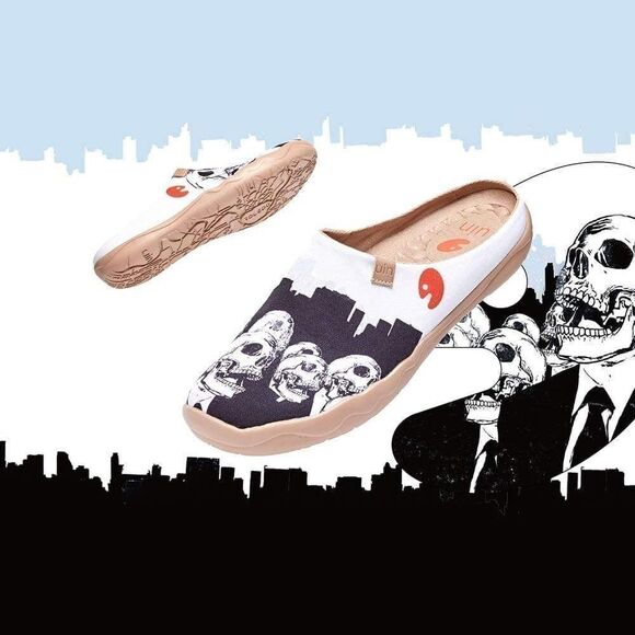 UIN Men's Slipper Comfort Mules Walking Casual Travel Shoes (Vital Spines)No Box - Picture 2 of 9